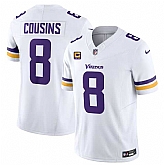 Men & Women & Youth Minnesota Vikings #8 Kirk Cousins White 2023 F.U.S.E. With 4-Star C Patch Vapor Untouchable Limited Jersey,baseball caps,new era cap wholesale,wholesale hats